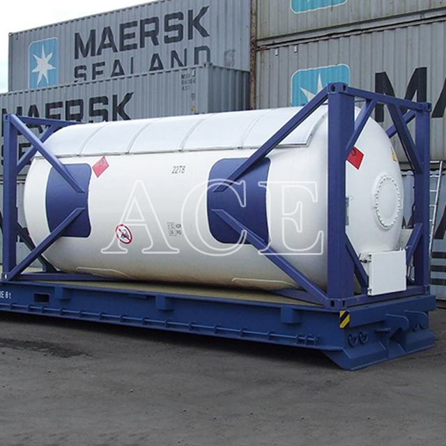 UN T50 Portable Compressed Liquefied Gas ISO Tank Container for LPG